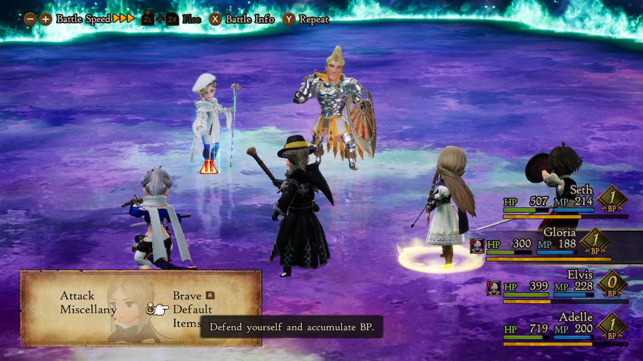 Bravely Default II Combat