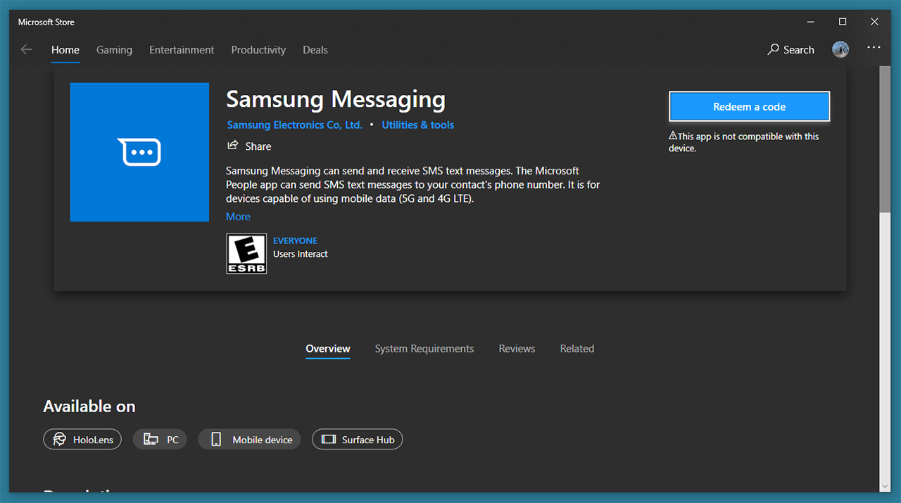 samsung messages app download