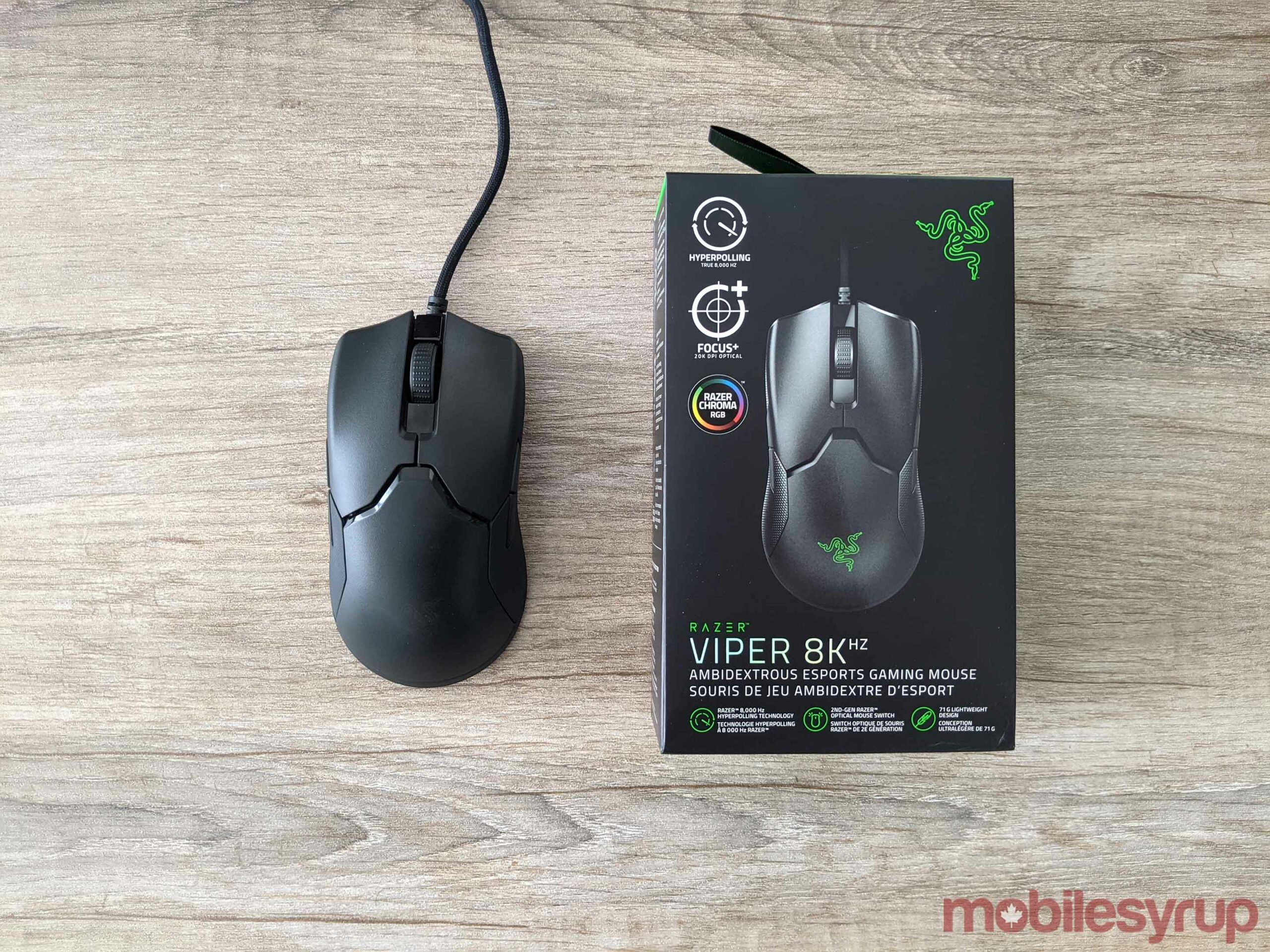 Razer Viper 8K box and mouse