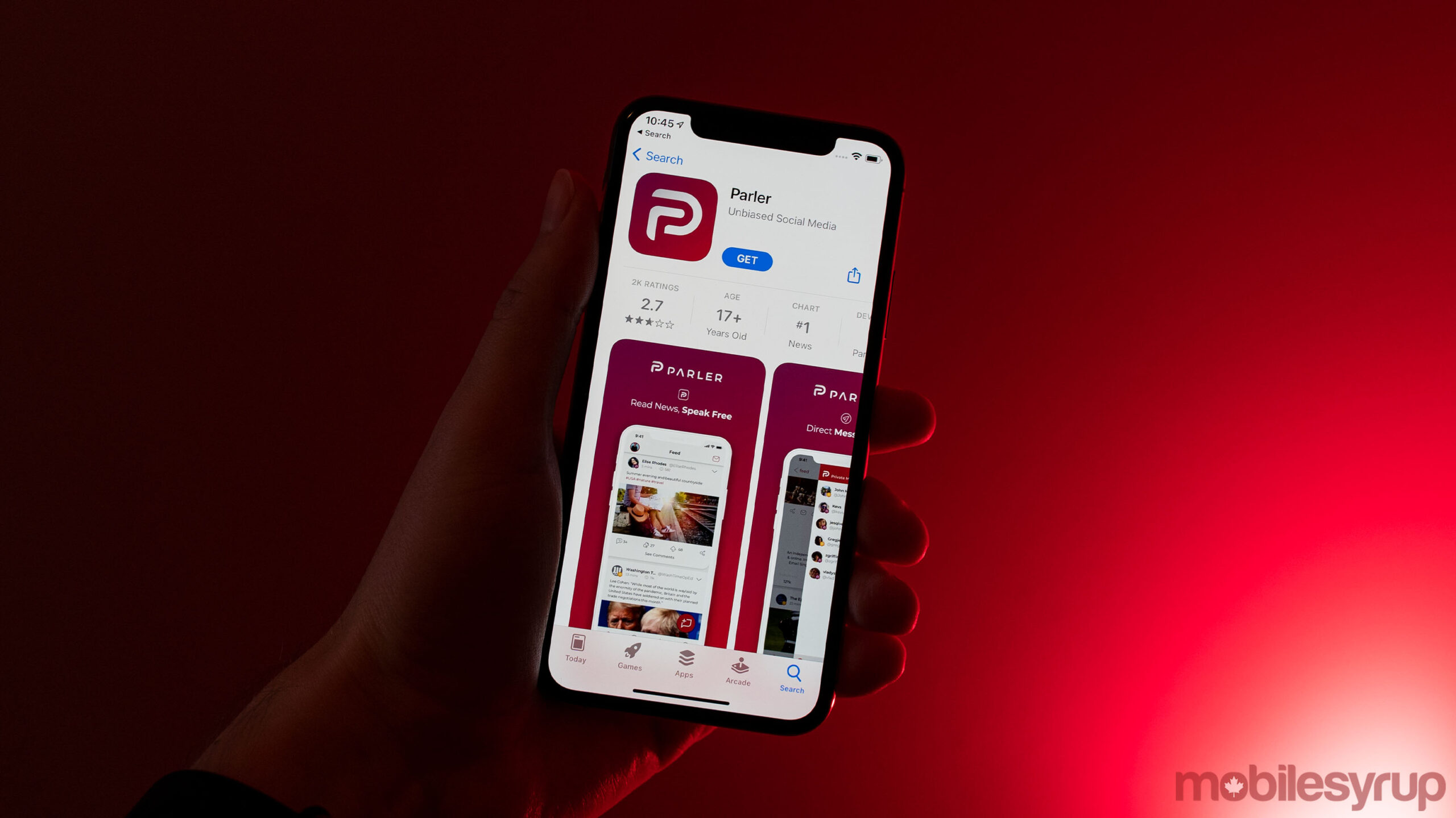 Parler on the App Store