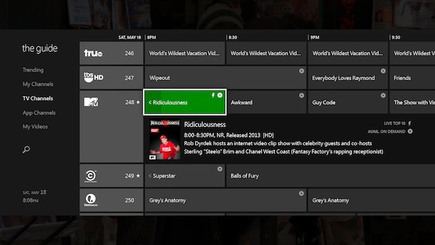 Xbox OneGuide 