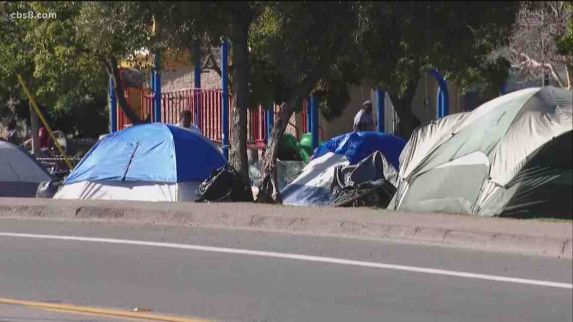 Where are the most homeless in San Diego?