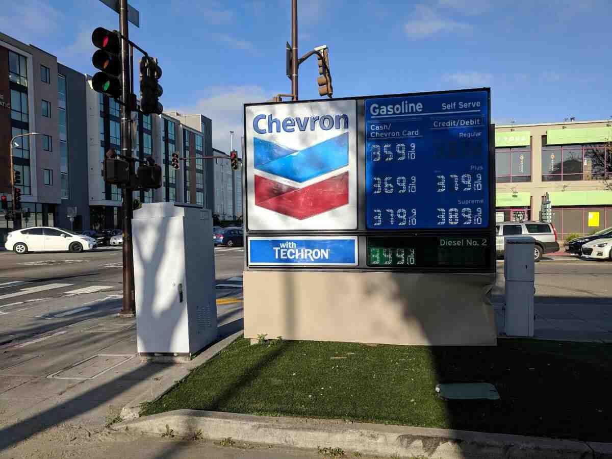 When was the highest gas price ever?