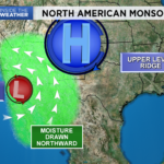 Monsoonal Weather May Bring Thunderstorms and Rain to San Diego Mountains, Deserts
