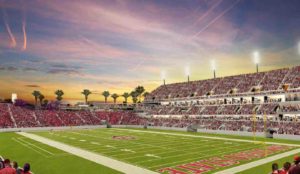Can Snapdragon Stadium in San Diego be successful without canopies for shade?