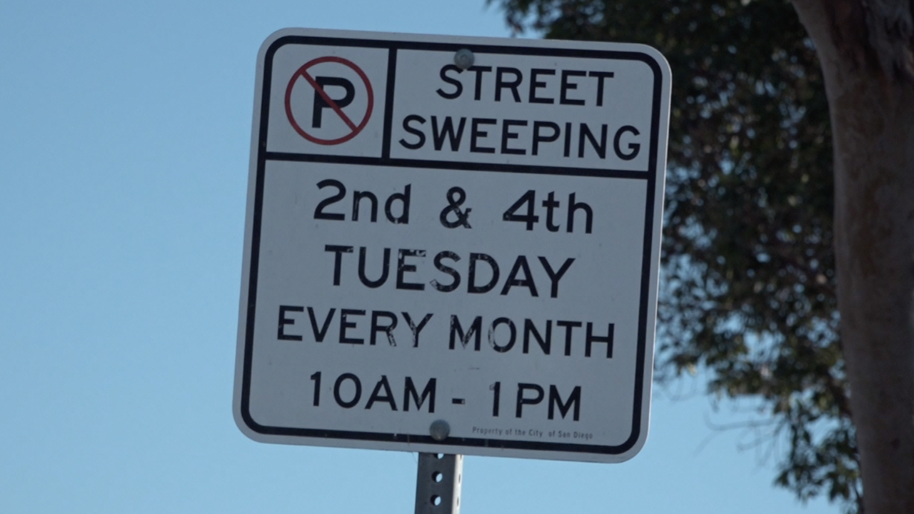 How much is a street sweeping ticket in Orange County?